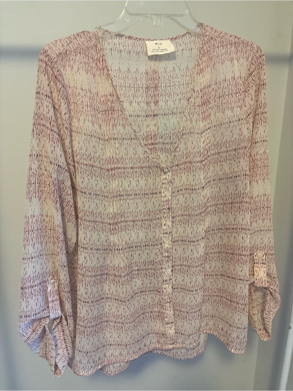 Urban Outfitters: Pins & Needles Pink Patterned Blouse